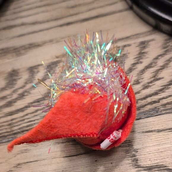 Festive Annalee Tinsel Elf Christmas Ornament with Open Eyes Vintage 1997 - Picture 7 of 9